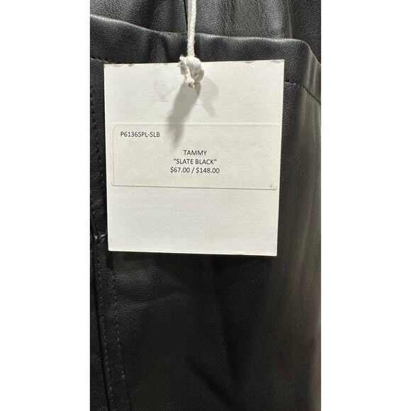 Pistola Women Tammy Vegan Leather Pants in Slate Black - Picture 4 of 4